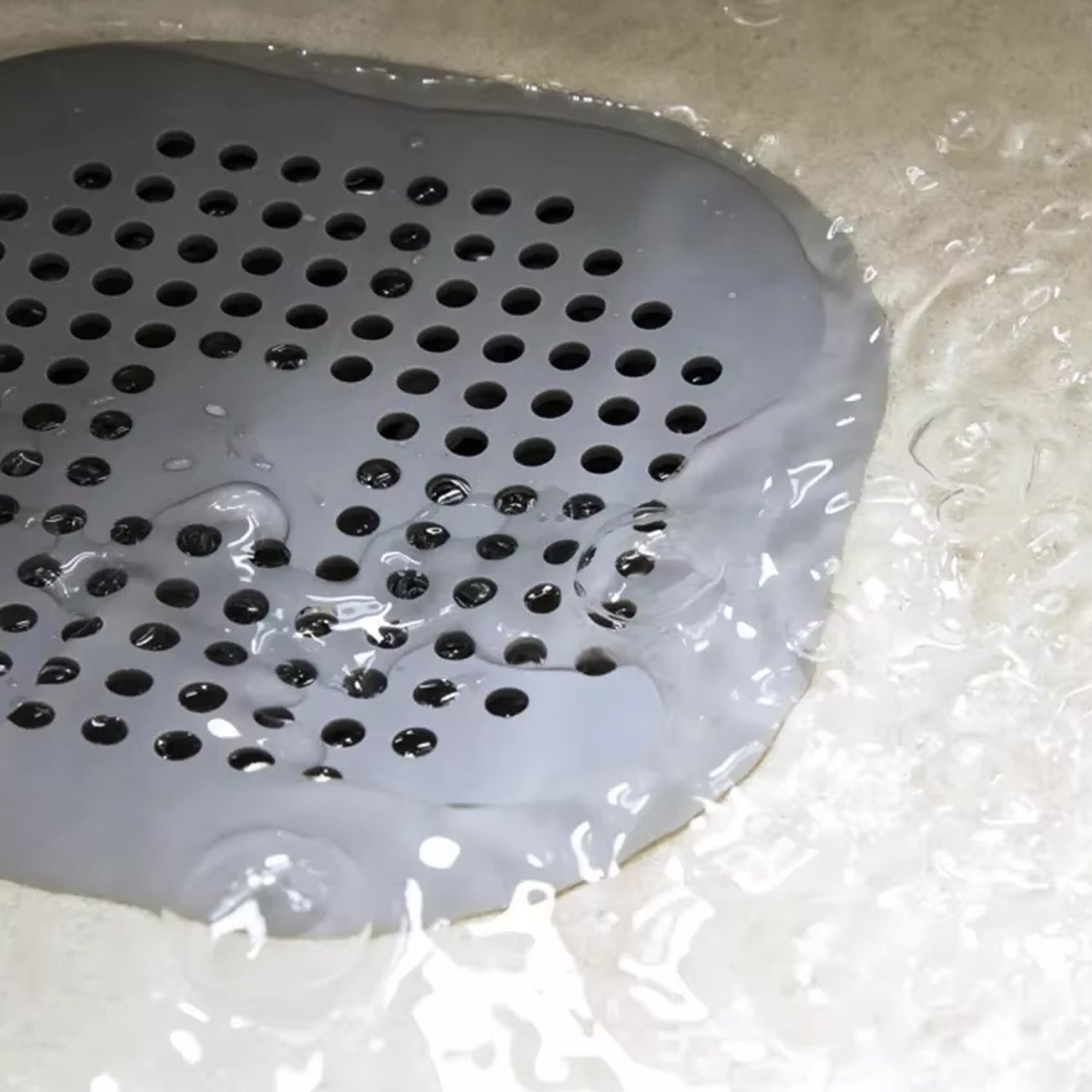 Flexible Silicone Drain Cover Strainer (1 Pc) Flexible Silicone Drain Cover Strainer (1 Pc)